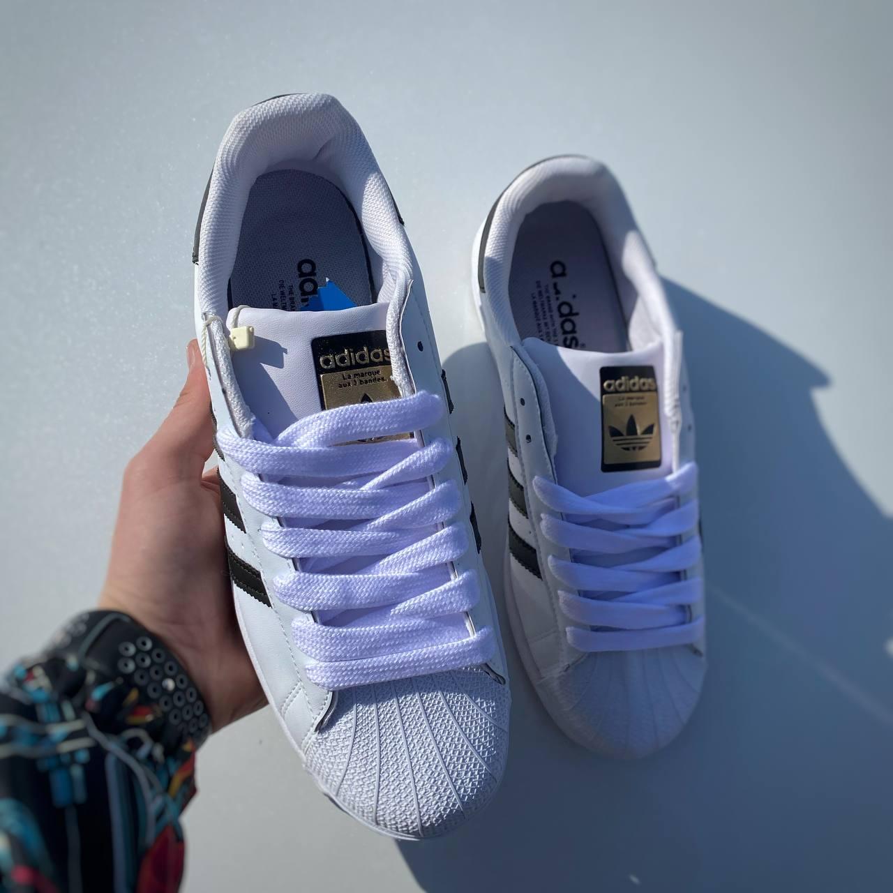 Білі чоловічі кросівки Adidas Superstar White 36-45 41