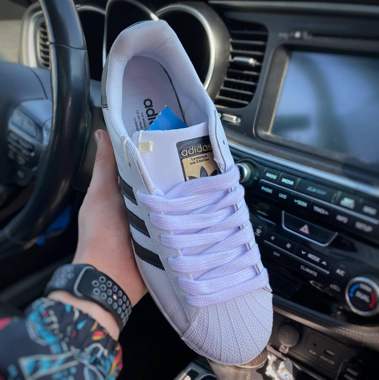 Білі чоловічі кросівки Adidas Superstar White 36-45 41