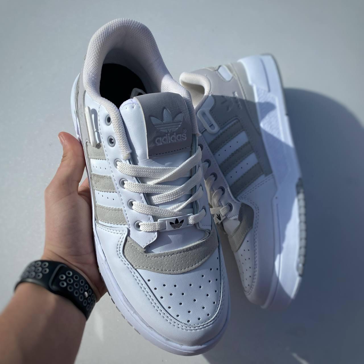 Білі чоловічі кросівки Adidas Forum Low White Grey 40-44