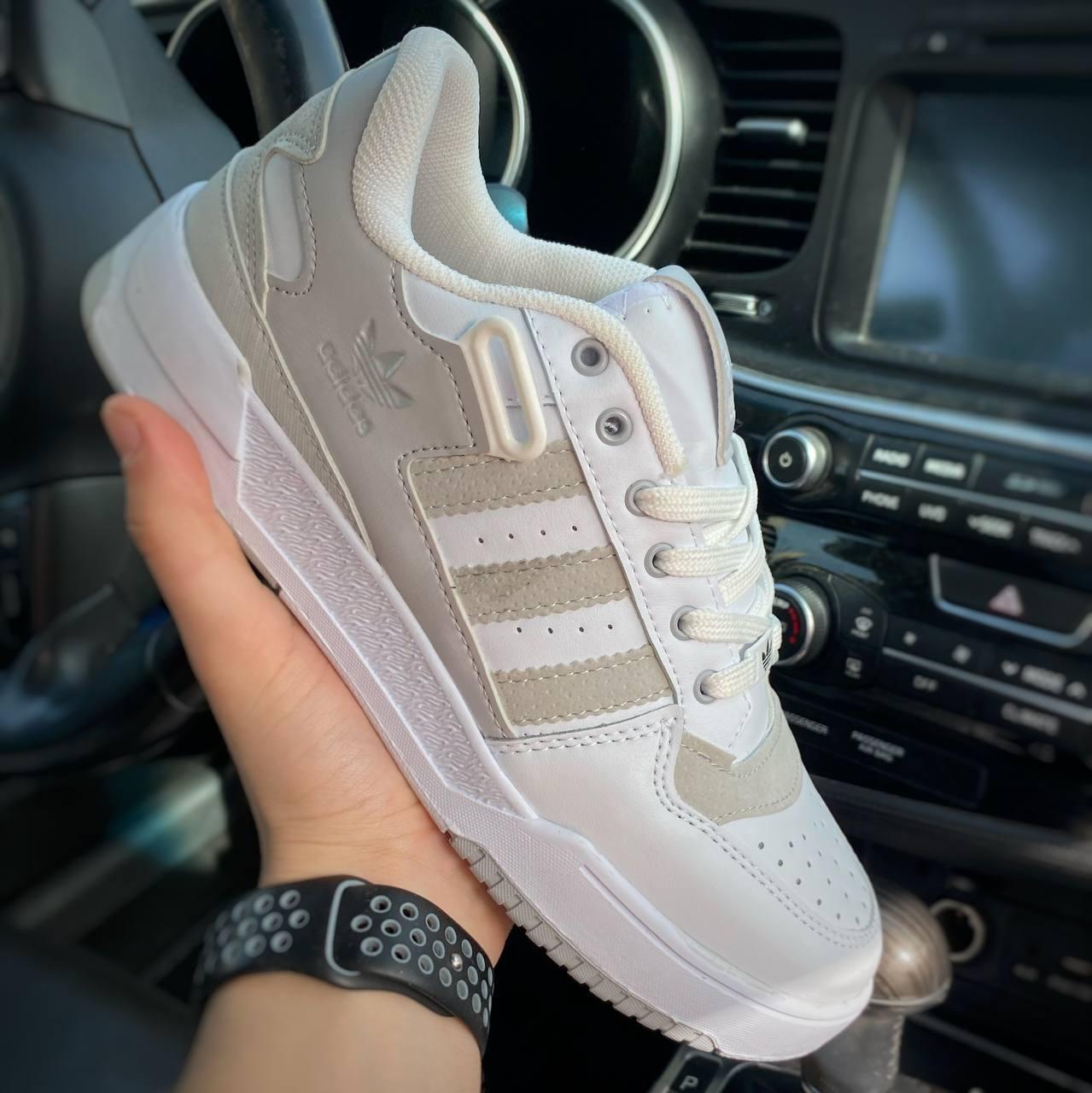Білі чоловічі кросівки Adidas Forum Low White Grey 40-44