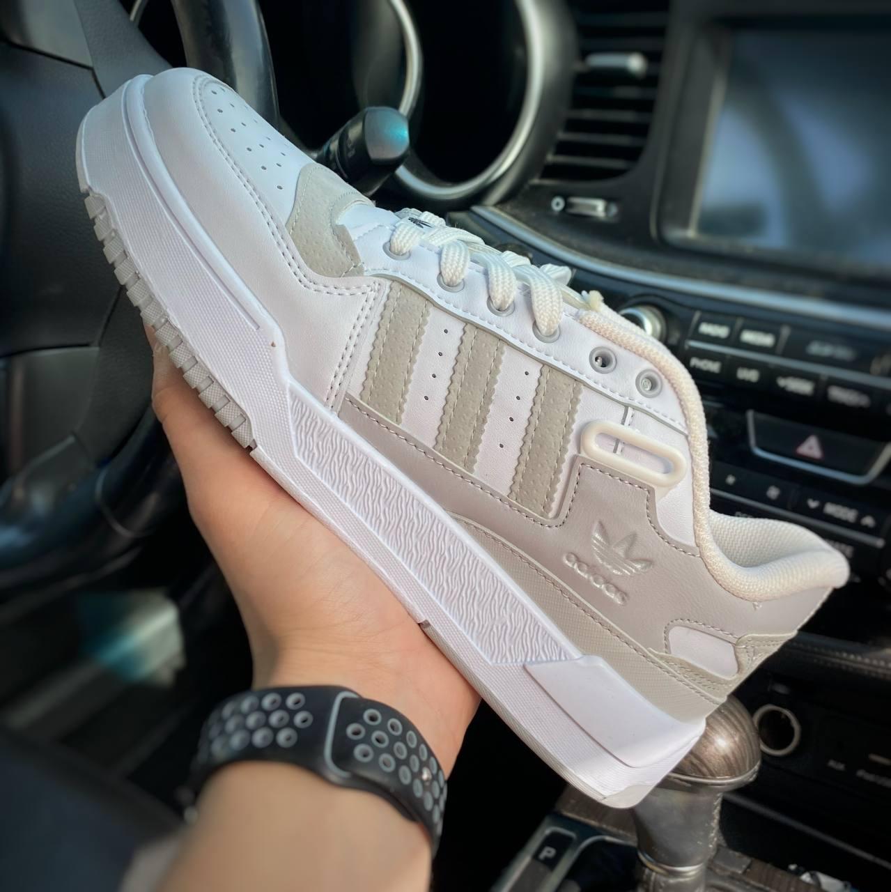 Білі чоловічі кросівки Adidas Forum Low White Grey 40-44