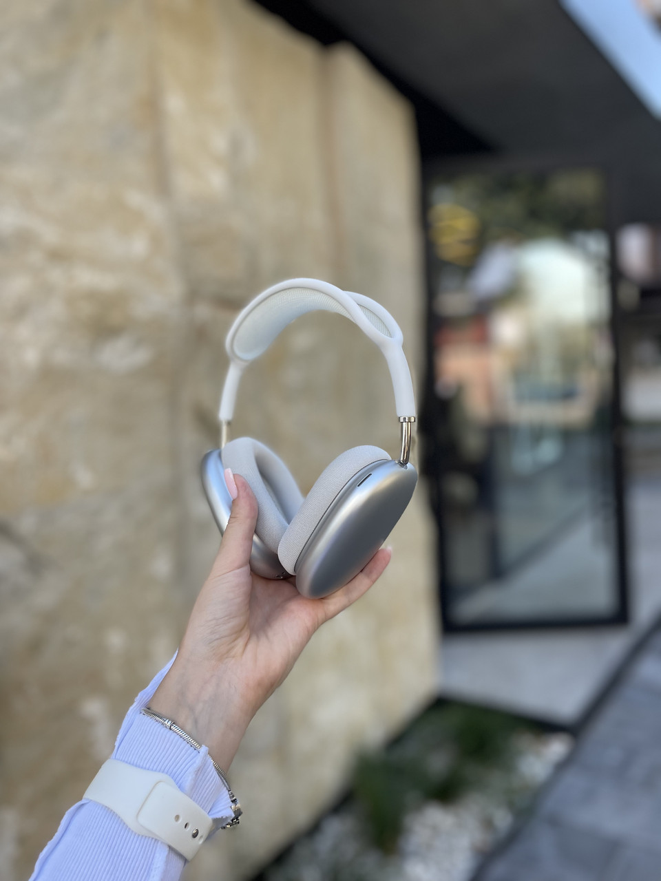 Топові навушники AIRPODS MAX AirOha-Tiger Silver