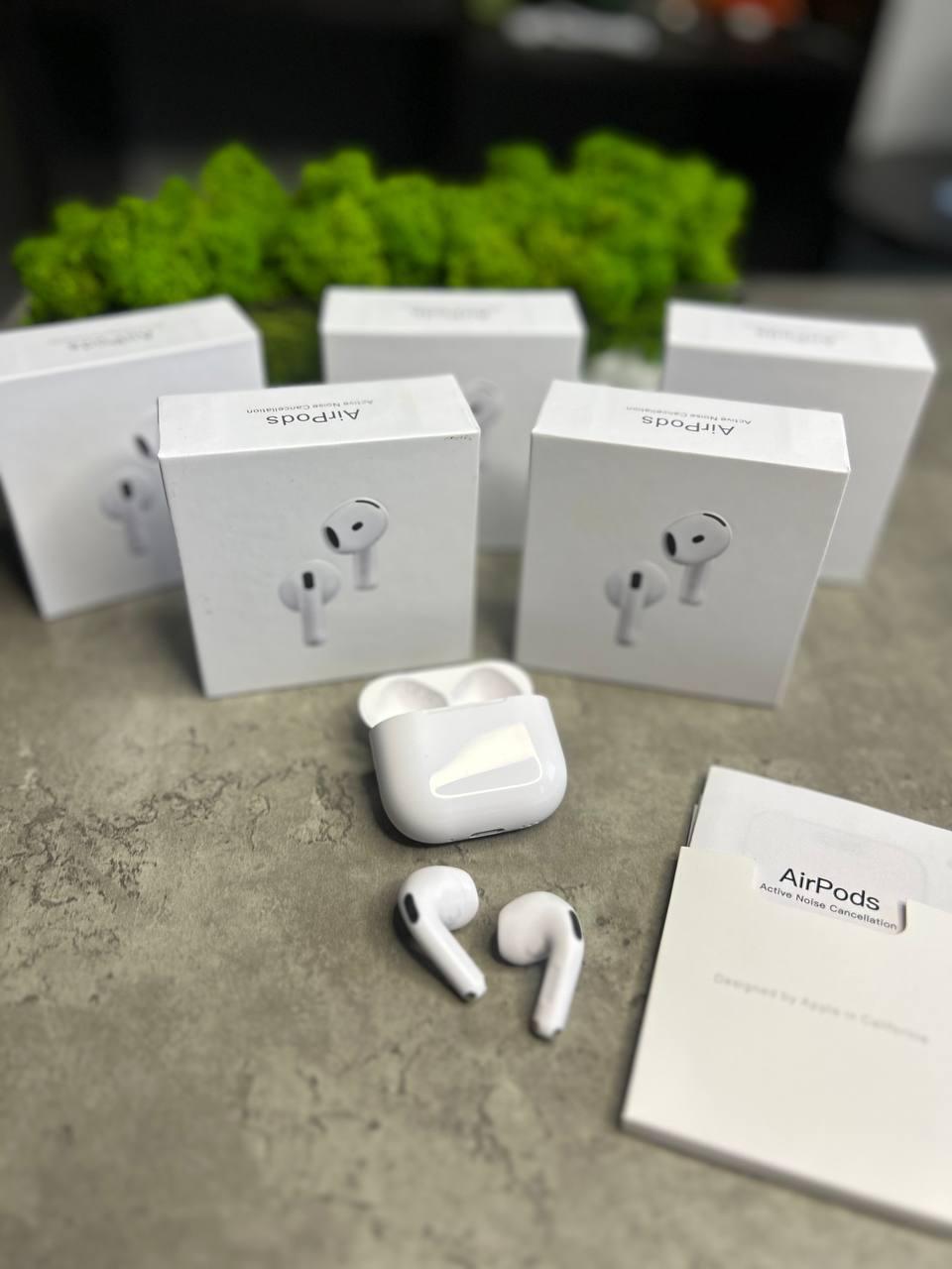 Бездротові навушники Airpods 4. ЯКІСТЬ 1:1 ГАРАНТІЯ