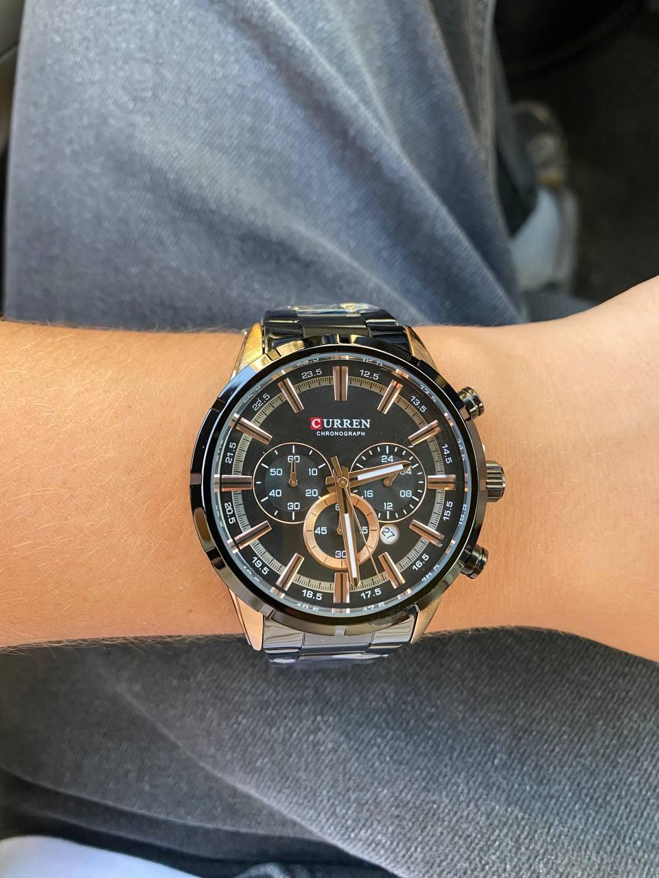 Класичний чоловічий годинник Curren M-8355 Black