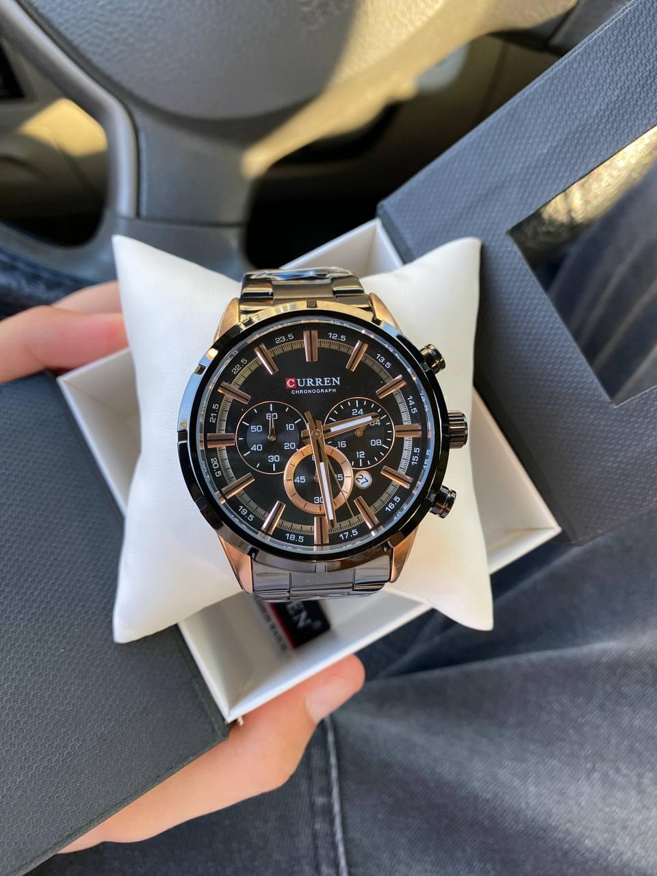 Класичний чоловічий годинник Curren M-8355 Black