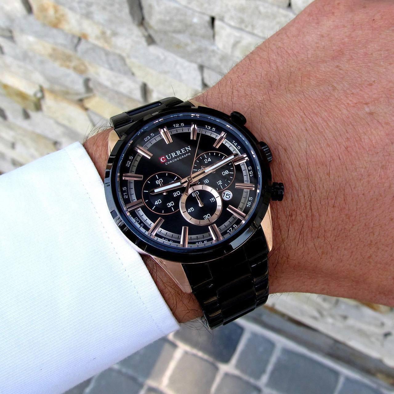 Класичний чоловічий годинник Curren M-8355 Black