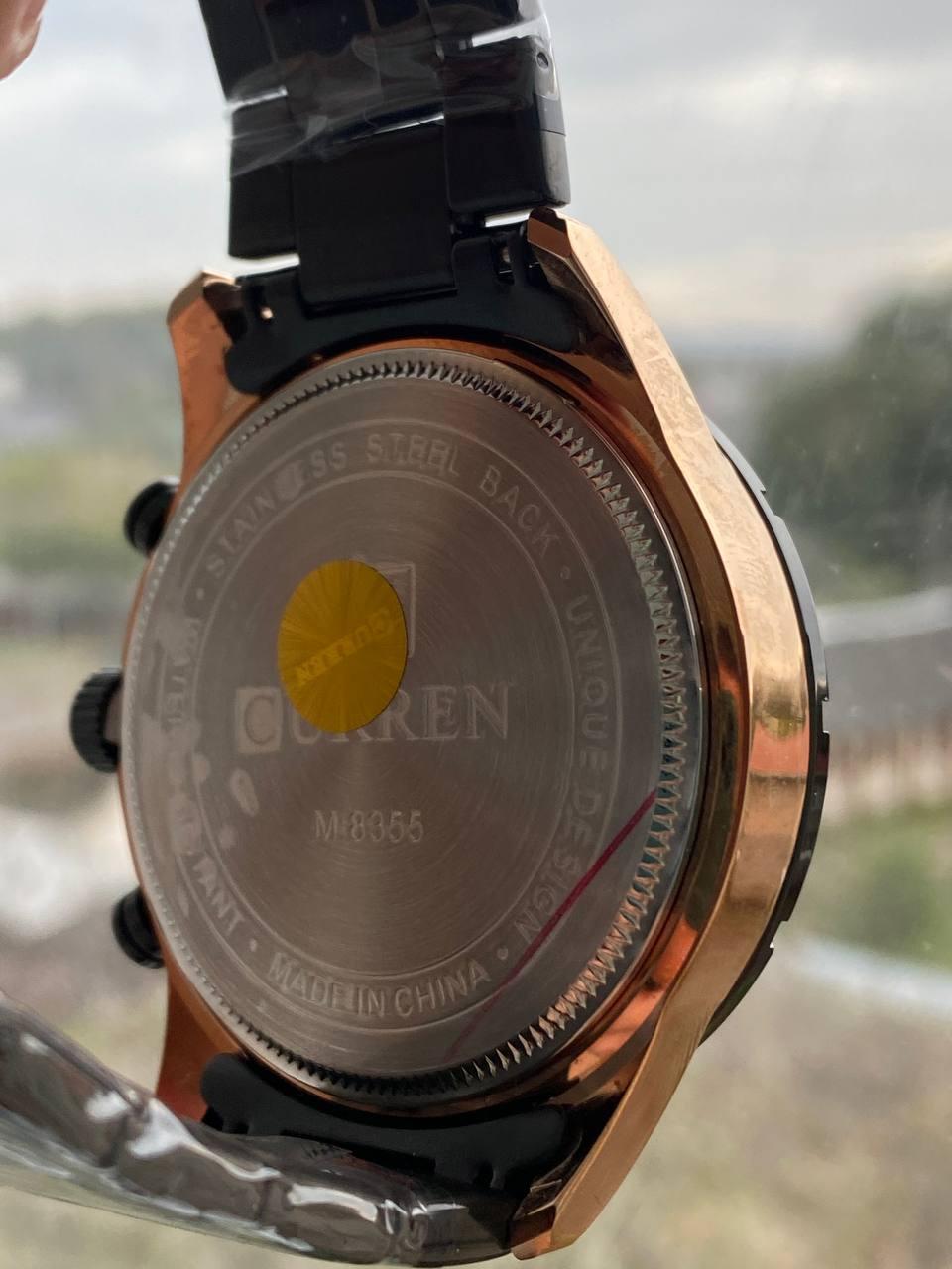 Класичний чоловічий годинник Curren M-8355 Black