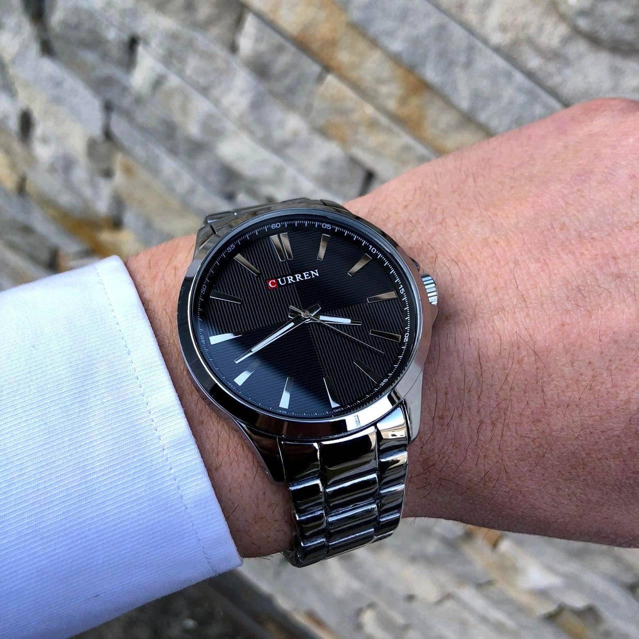 Класичний чоловічий годинник Curren M-8322 Silver