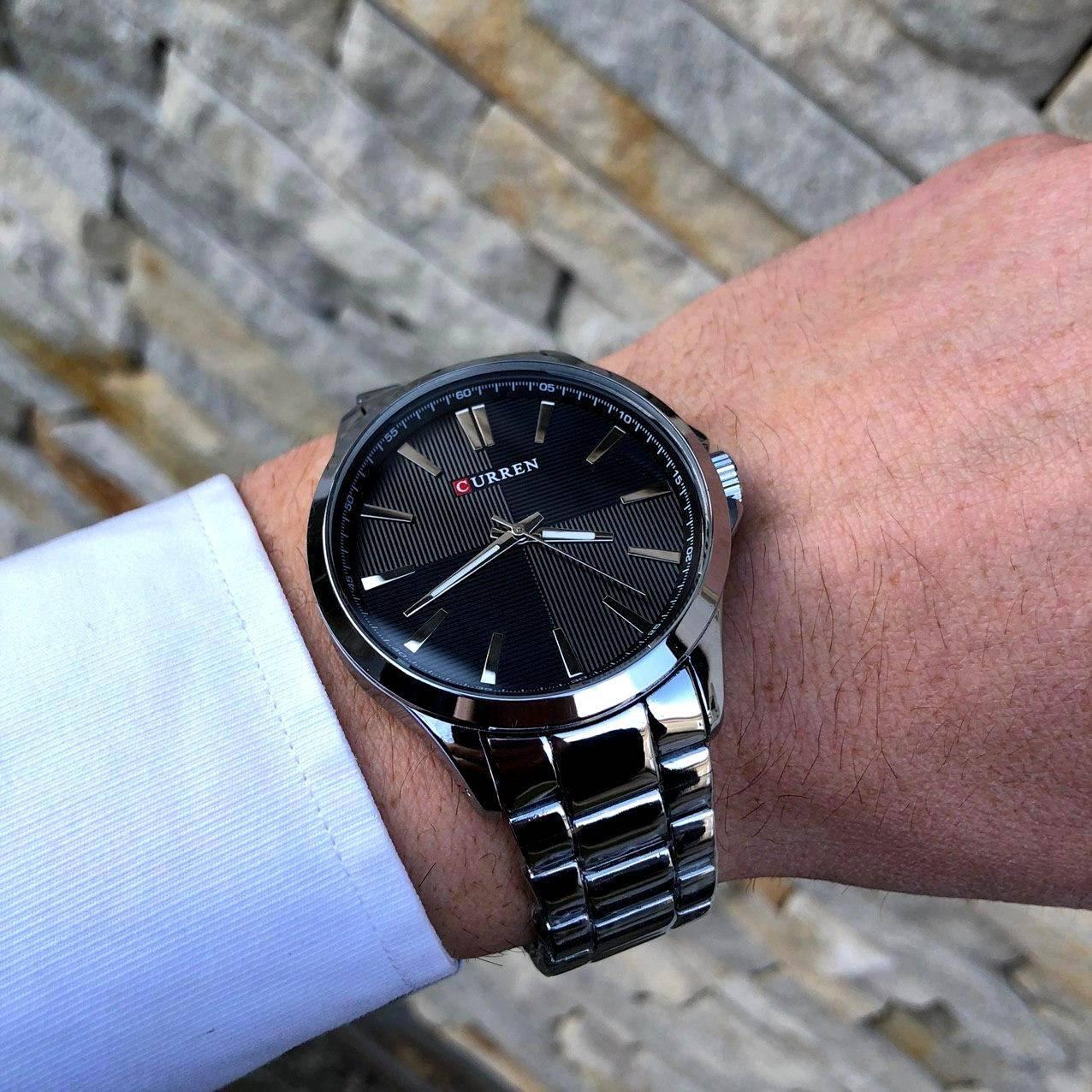 Класичний чоловічий годинник Curren M-8322 Silver