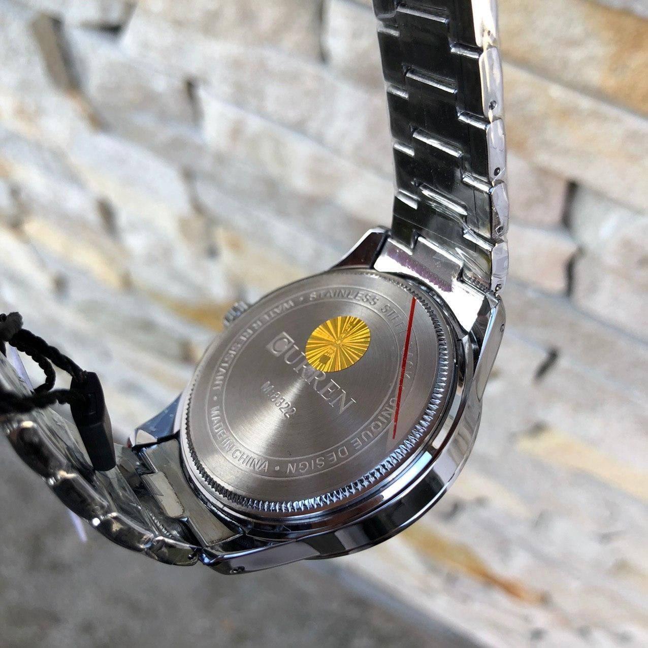Класичний чоловічий годинник Curren M-8322 Silver