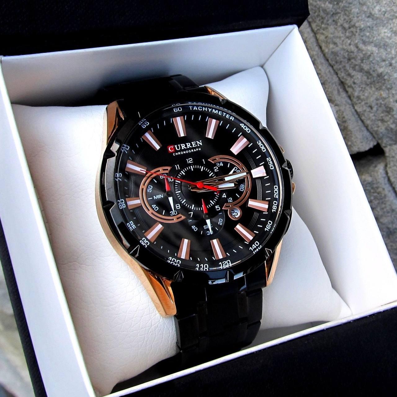 Класичний чоловічий годинник Curren M-8055 Black