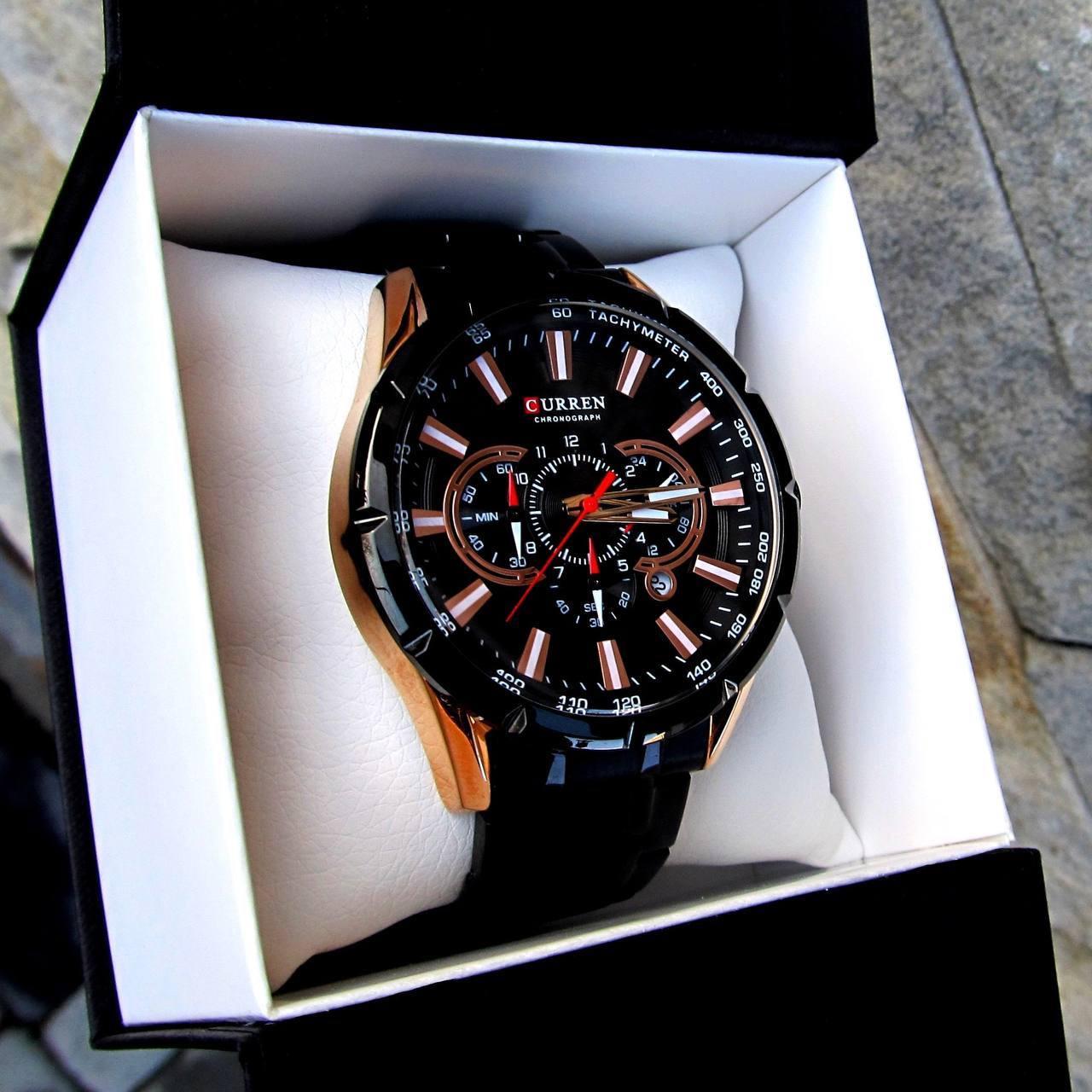 Класичний чоловічий годинник Curren M-8055 Black