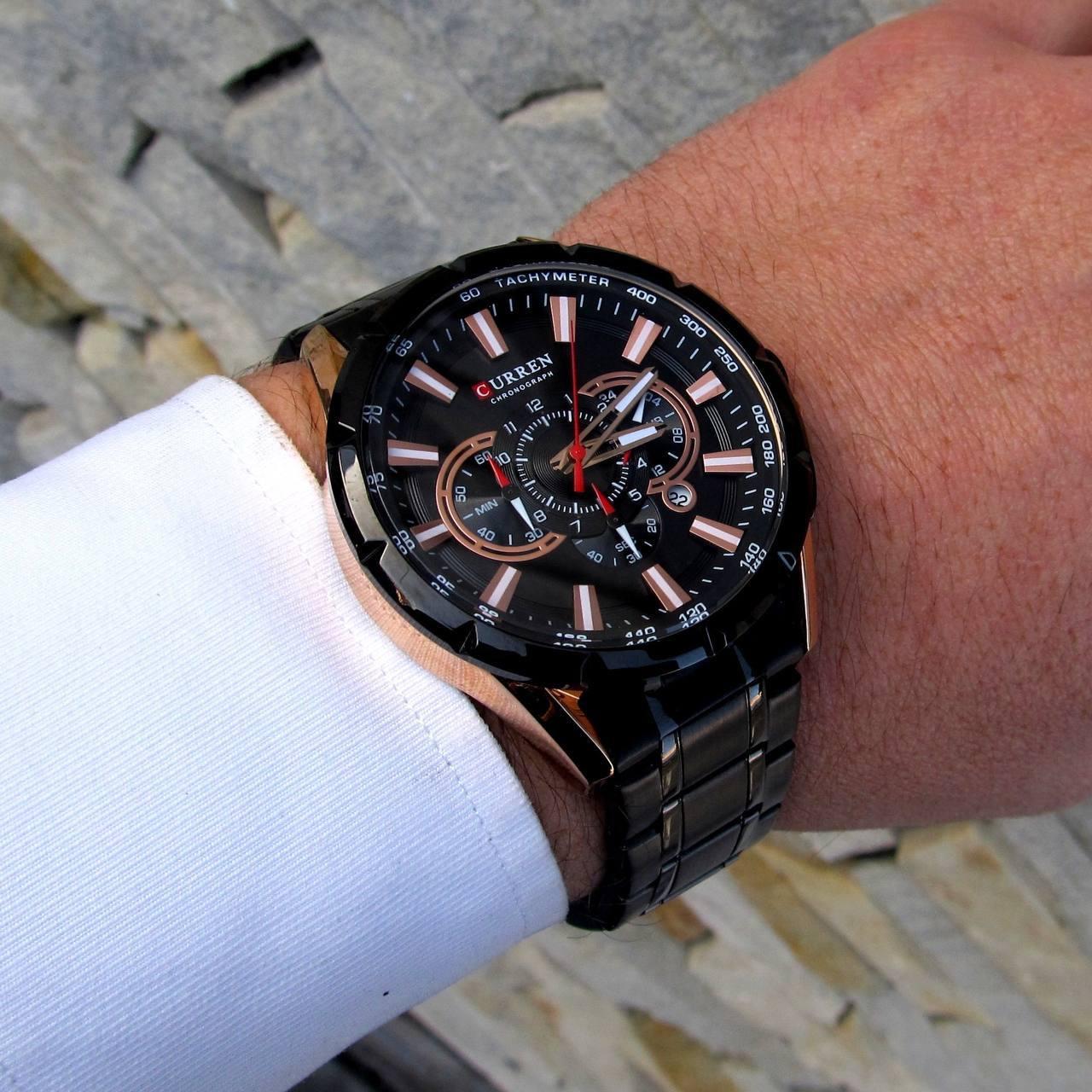 Класичний чоловічий годинник Curren M-8055 Black