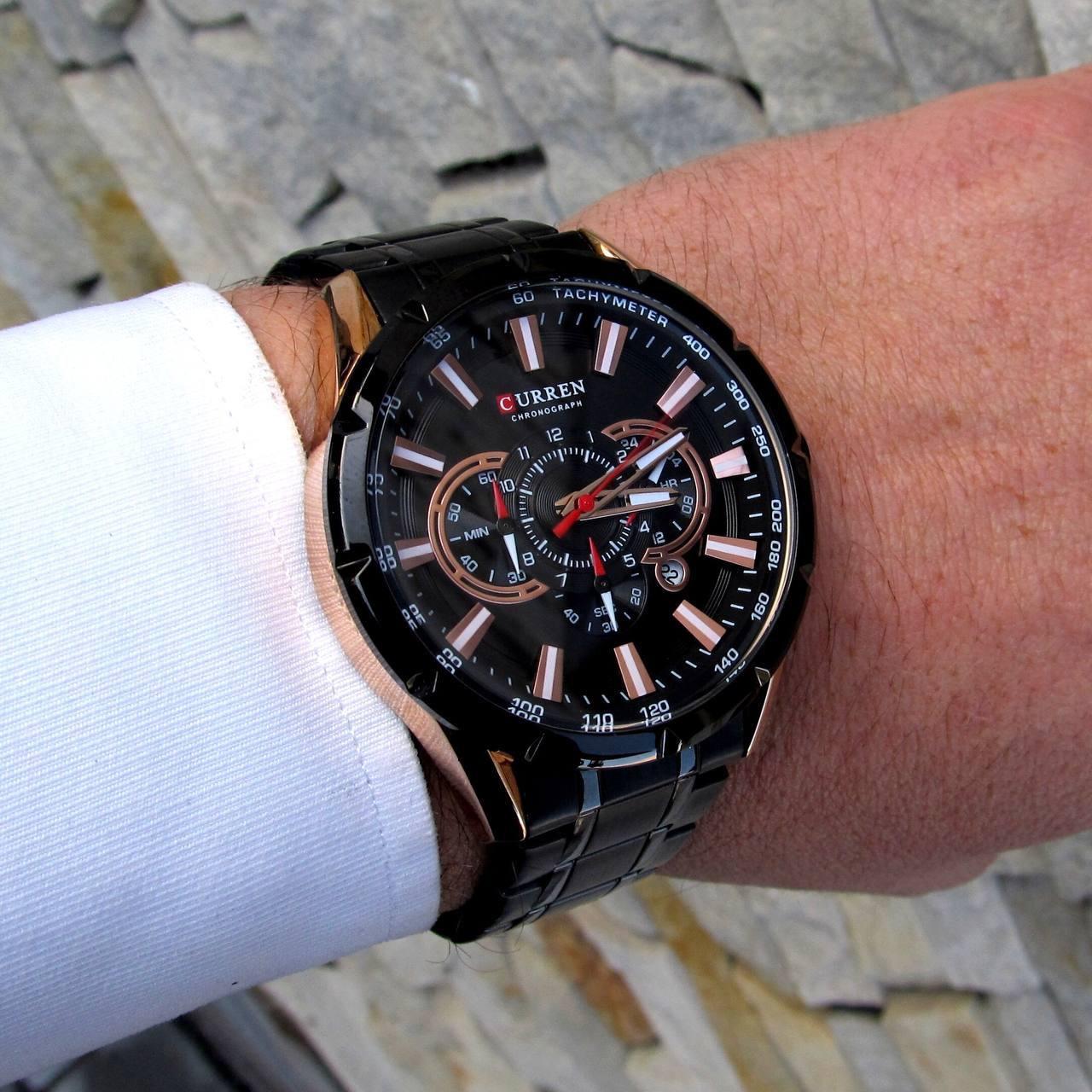 Класичний чоловічий годинник Curren M-8055 Black