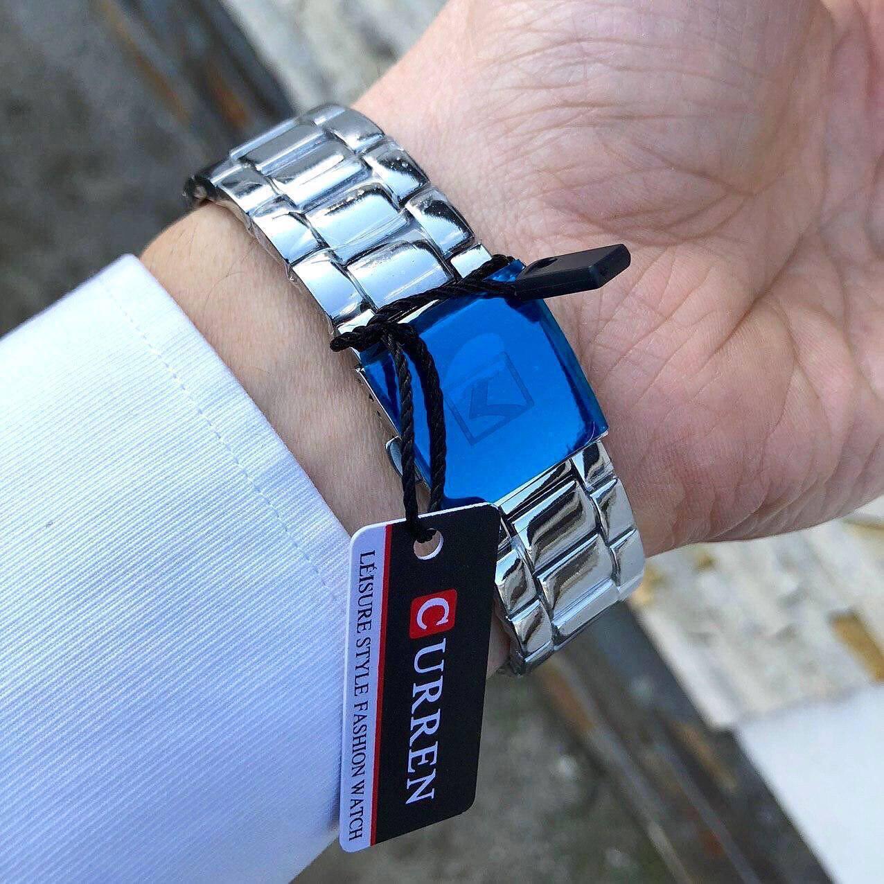 Класичний чоловічий годинник Curren Silver Edition