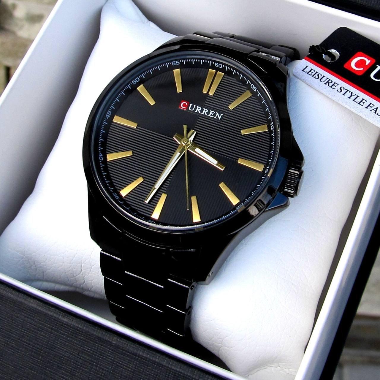 Класичний чоловічий годинник Curren Black Edition