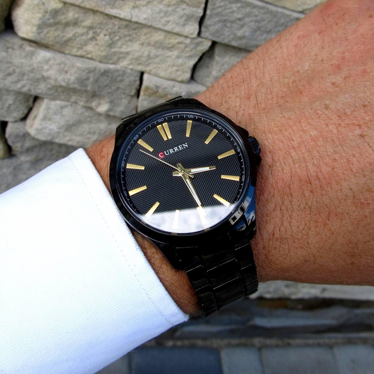 Класичний чоловічий годинник Curren Black Edition