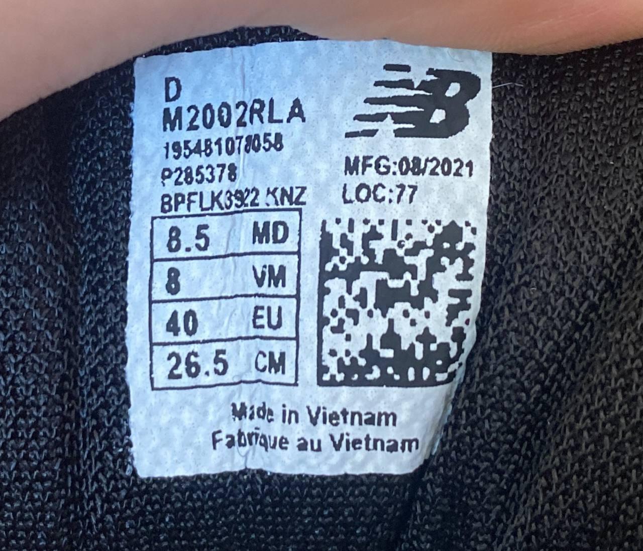 Стильні чоловічі кросівки New Balance 2002r Black White 40-44 41