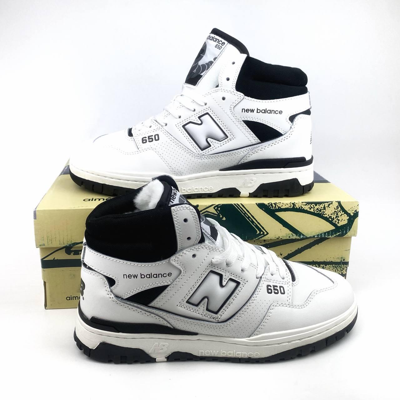 Зимові кросівки New Balance 650 Mid з МЕХОМ 41-45 НАТУРАЛЬНА ШКІРА!!! 45