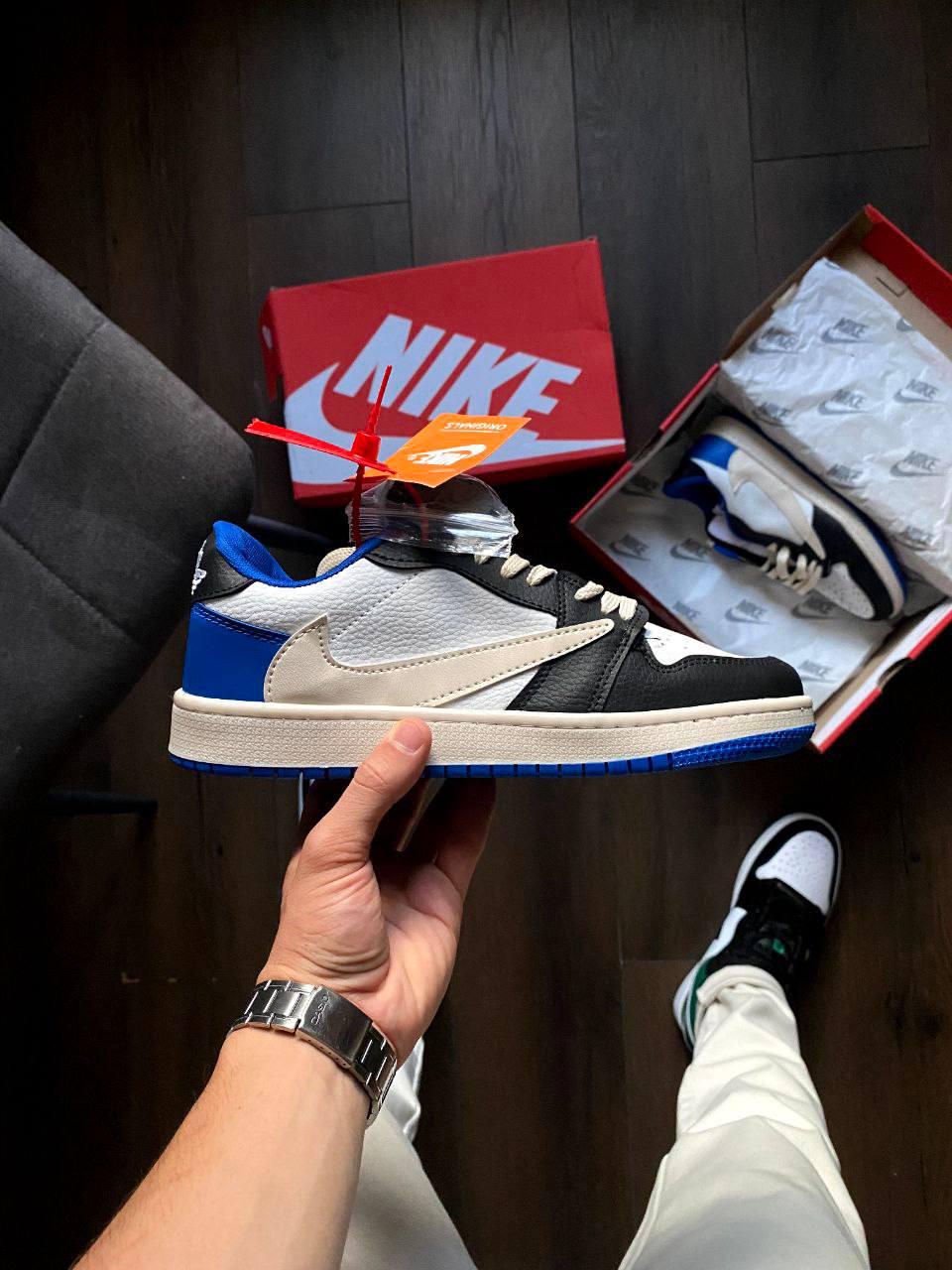 Стильні чоловічі кросівки Nike Air Jordan 1 Low Travis Scott X Fragment 40-44 41