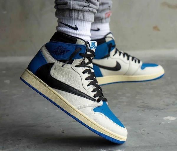 Стильні чоловічі кросівки Nike Jordan 1 High OG SP Fragment x Travis Scott 41-45 42