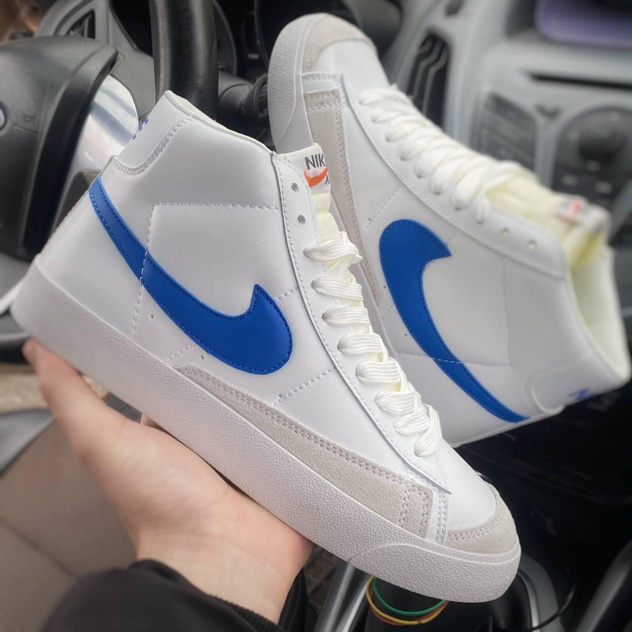Стильні кросівки Nike Blazer Mid 77 White Blue 41-45 42