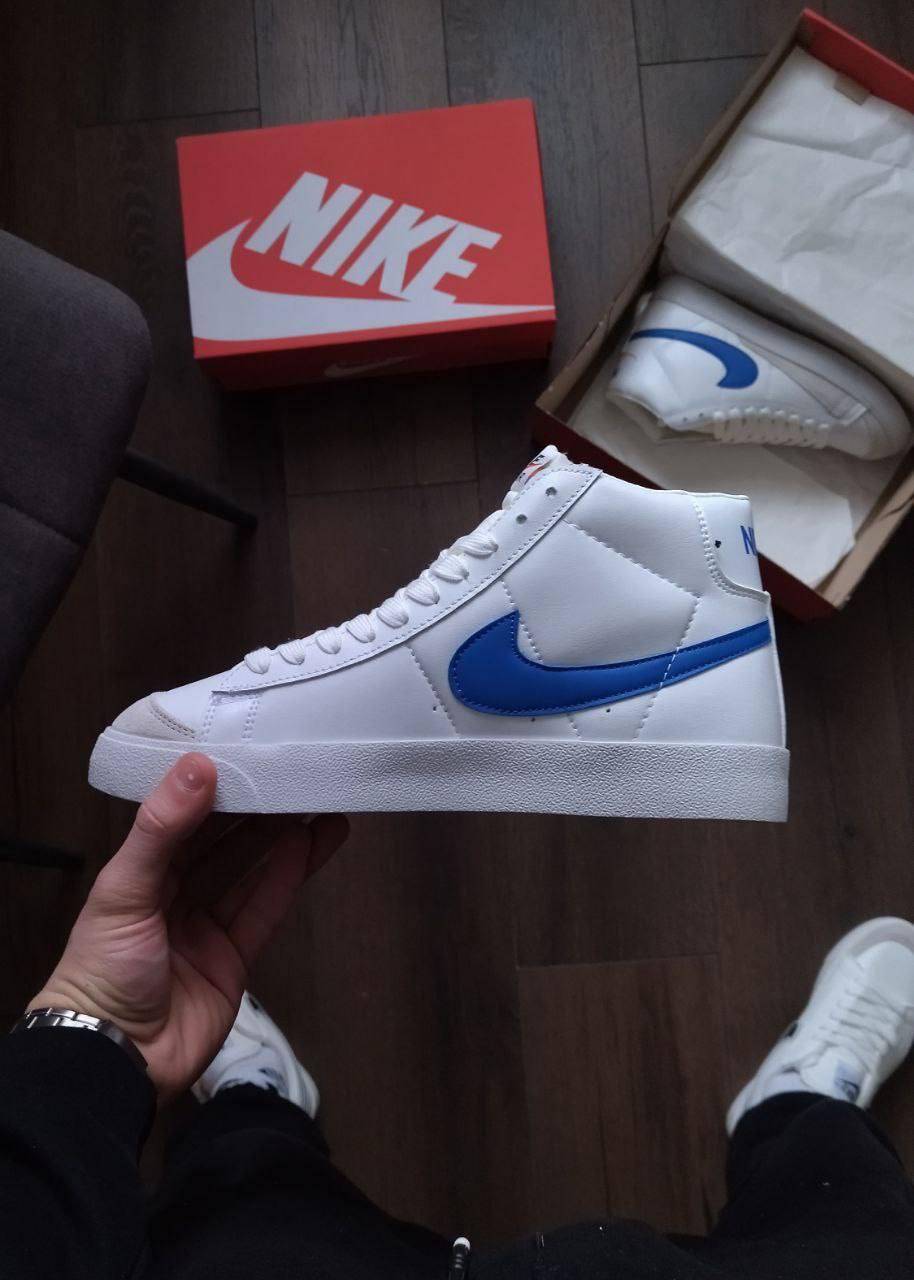 Стильні кросівки Nike Blazer Mid 77 White Blue 41-45 42