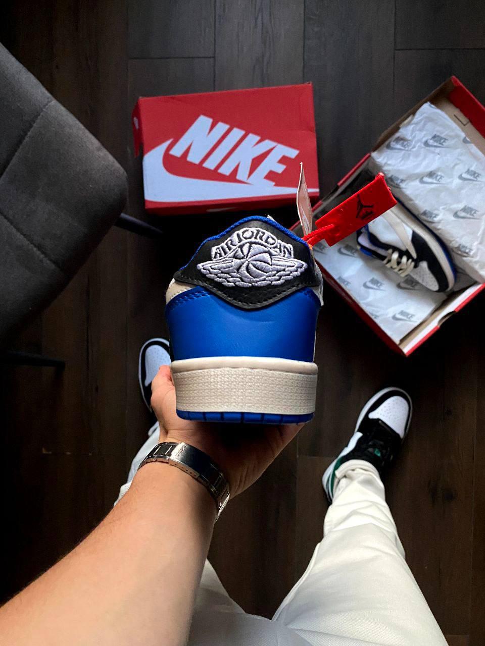 Стильні чоловічі кросівки Nike Air Jordan 1 Low Travis Scott X Fragment 40-44 41