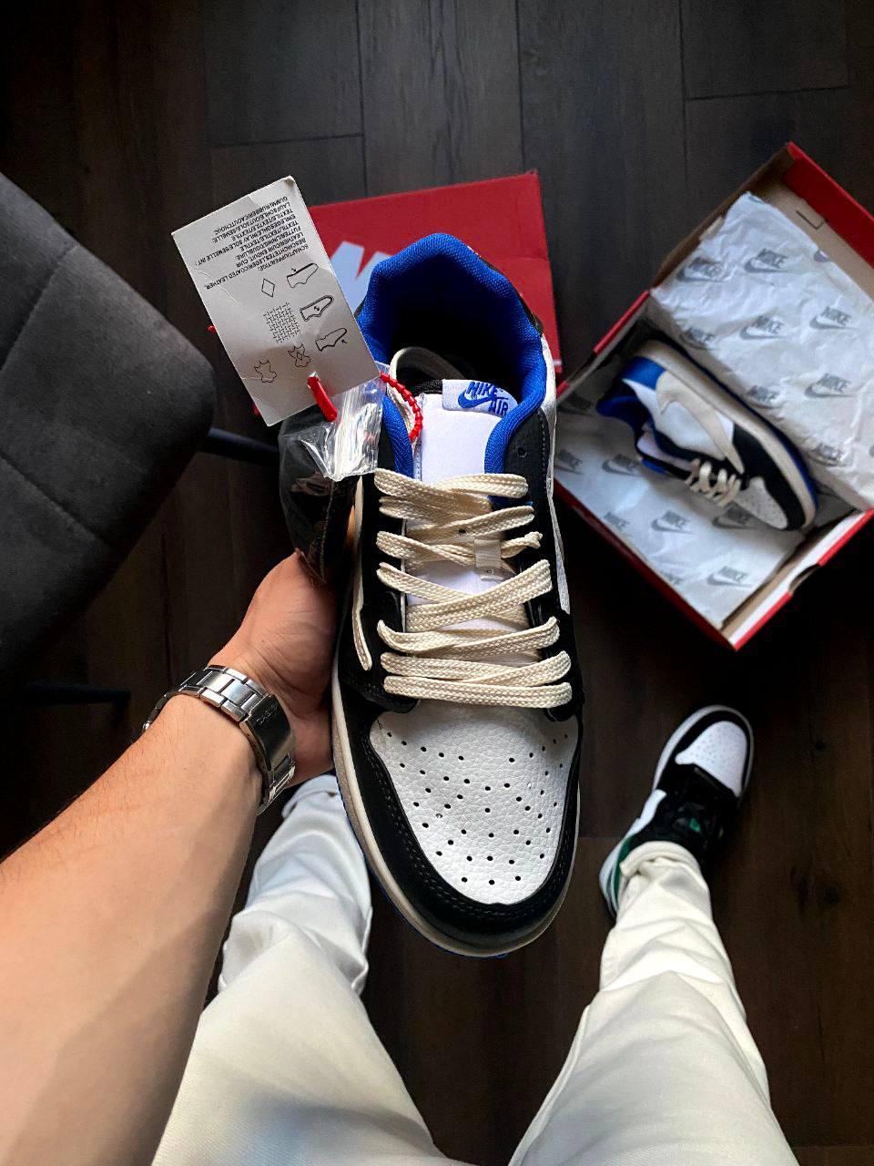Стильні чоловічі кросівки Nike Air Jordan 1 Low Travis Scott X Fragment 40-44 41