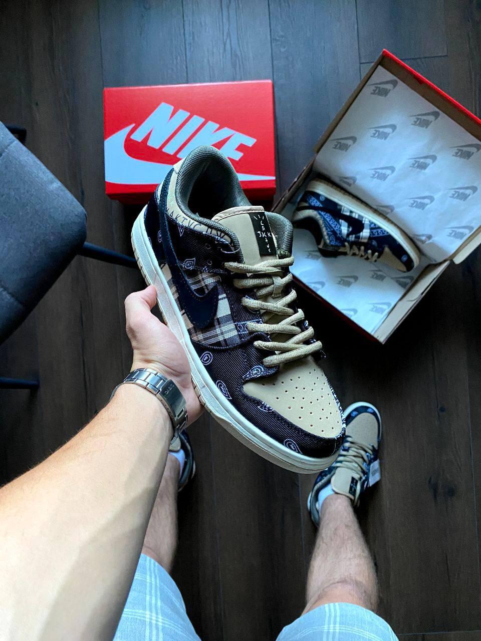 Стильні чоловічі кросівки Nike SB Dunk Low Travis Scott 41-45