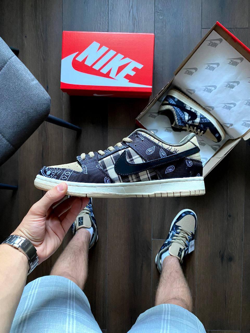 Стильні чоловічі кросівки Nike SB Dunk Low Travis Scott 41-45