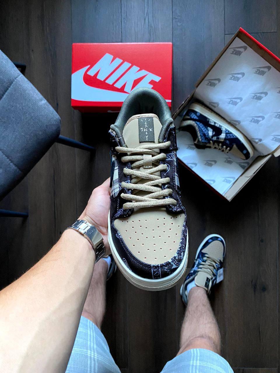 Стильні чоловічі кросівки Nike SB Dunk Low Travis Scott 41-45