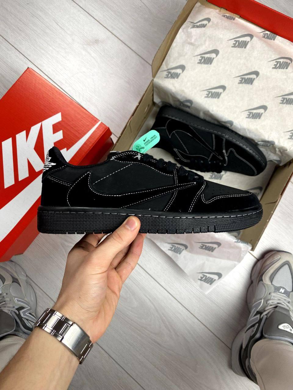 Чорні чоловічі кросівки Nike Travis Scott Black Phantom 40-44 42