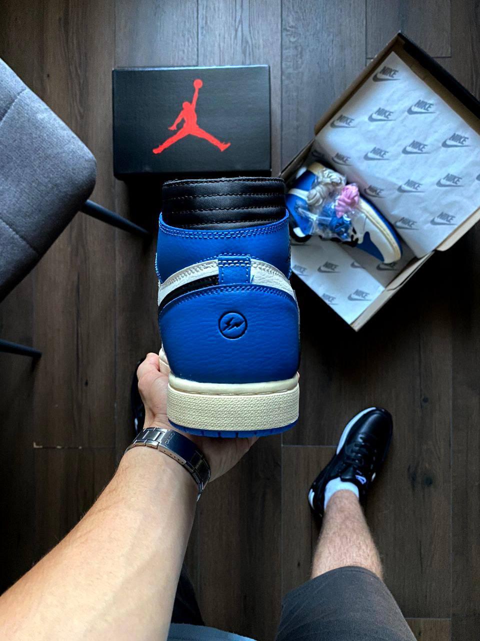 Стильні чоловічі кросівки Nike Jordan 1 High OG SP Fragment x Travis Scott 41-45 42