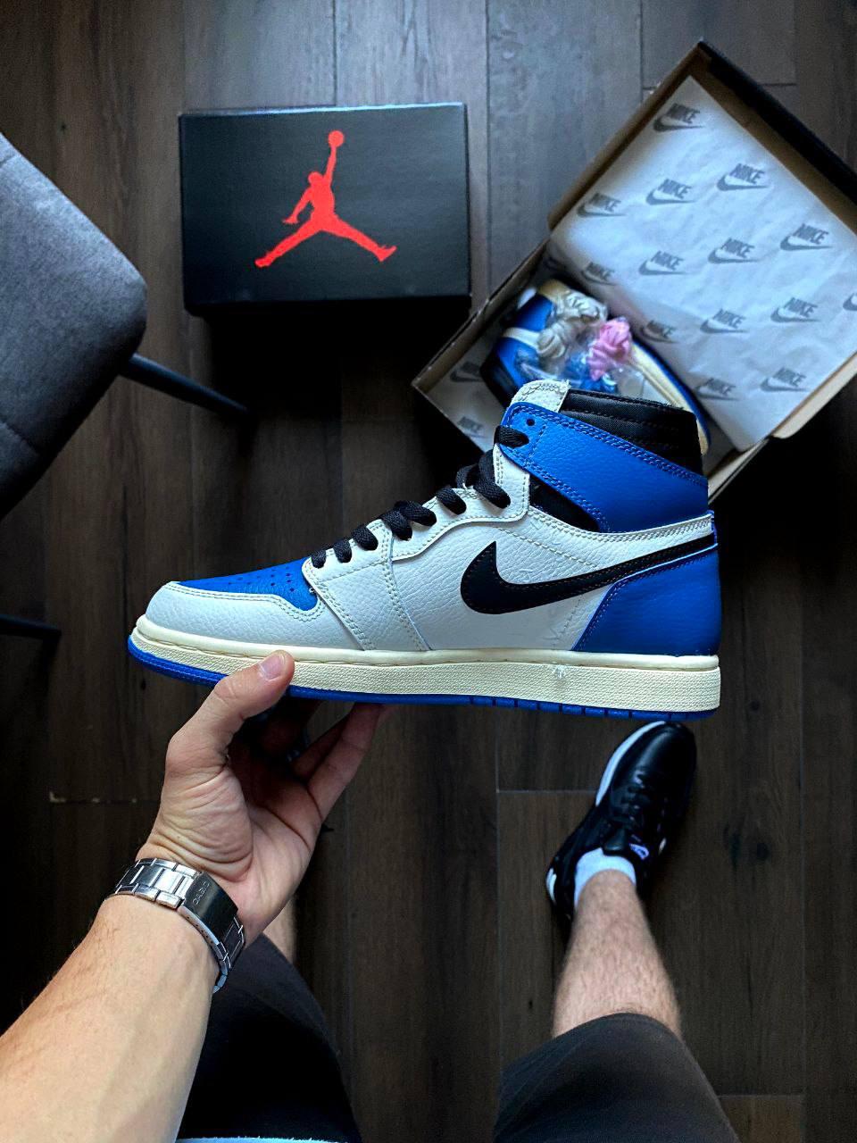Стильні чоловічі кросівки Nike Jordan 1 High OG SP Fragment x Travis Scott 41-45 42