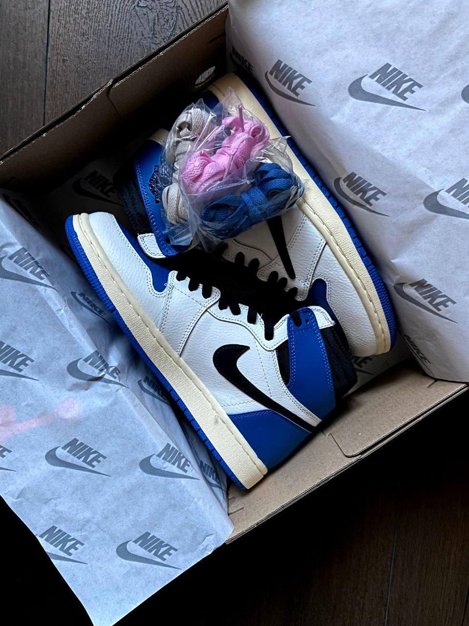 Стильні чоловічі кросівки Nike Jordan 1 High OG SP Fragment x Travis Scott 41-45 42