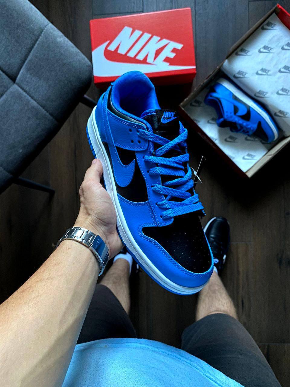 Блакитні чоловічі кросівки Nike Dunk Low Retro Blue 41-46 44