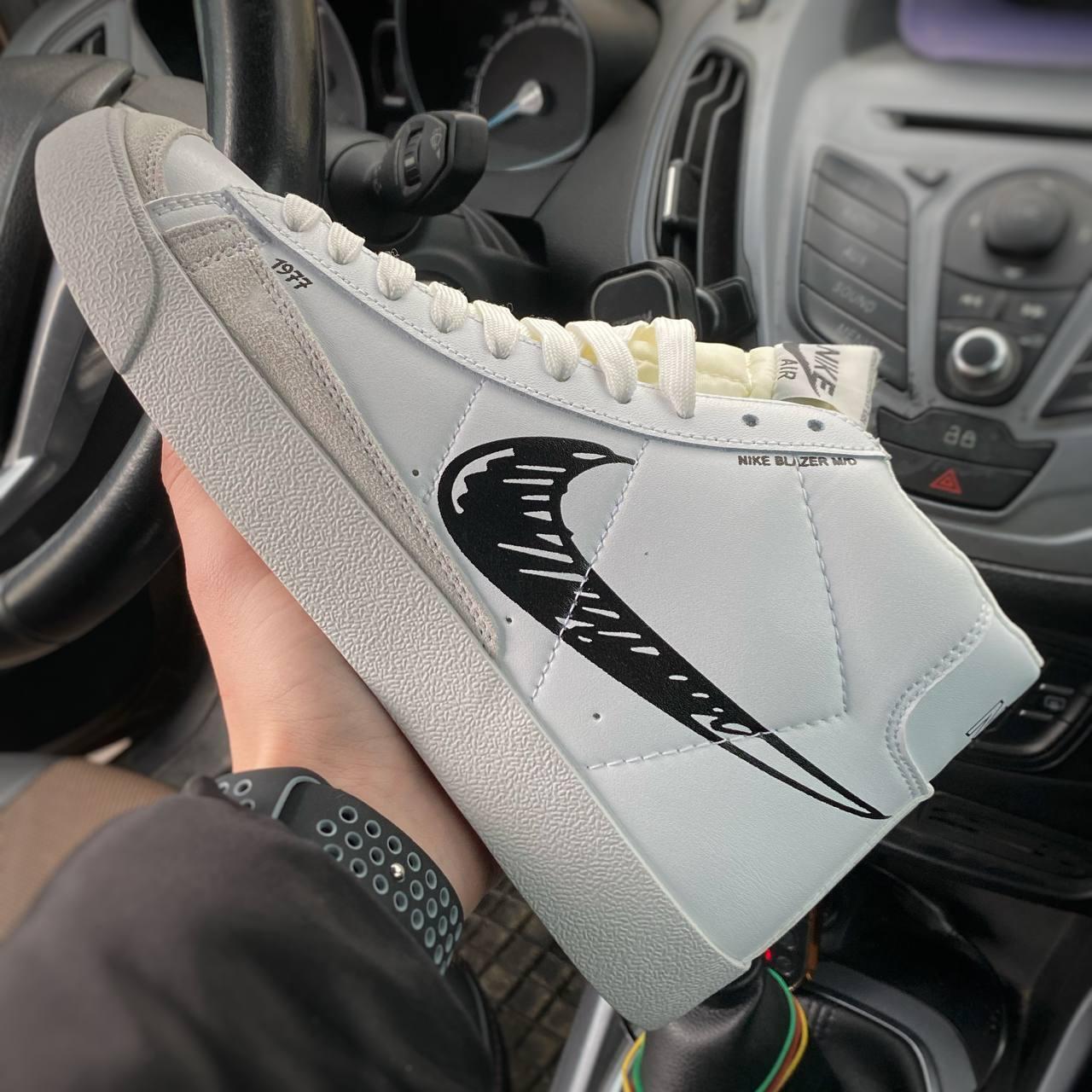 Чоловічі білі кросівки Nike Blazer Mid Vintage 77 White 41-45