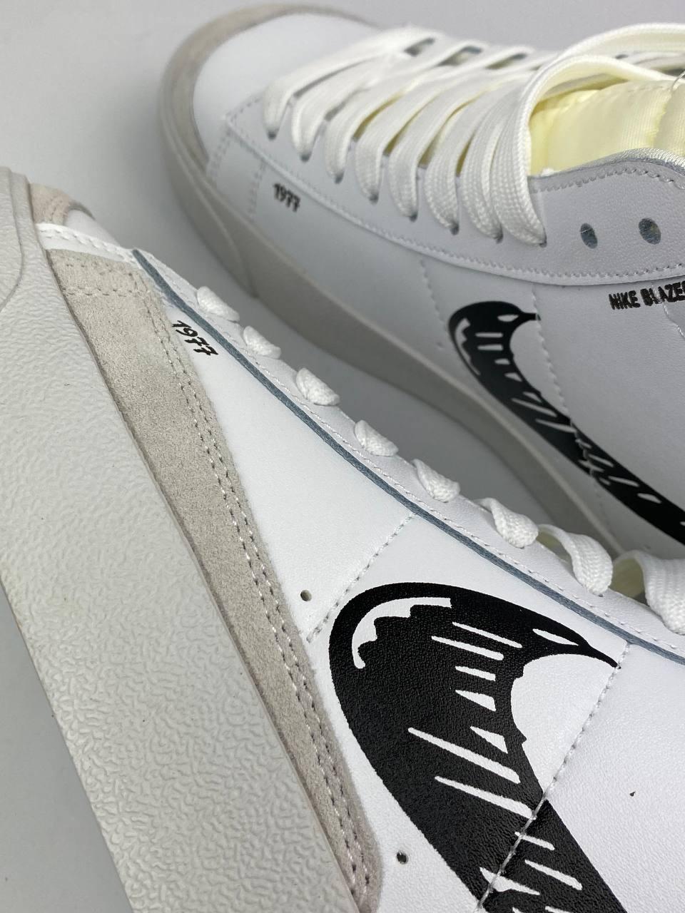 Чоловічі білі кросівки Nike Blazer Mid Vintage 77 White 41-45