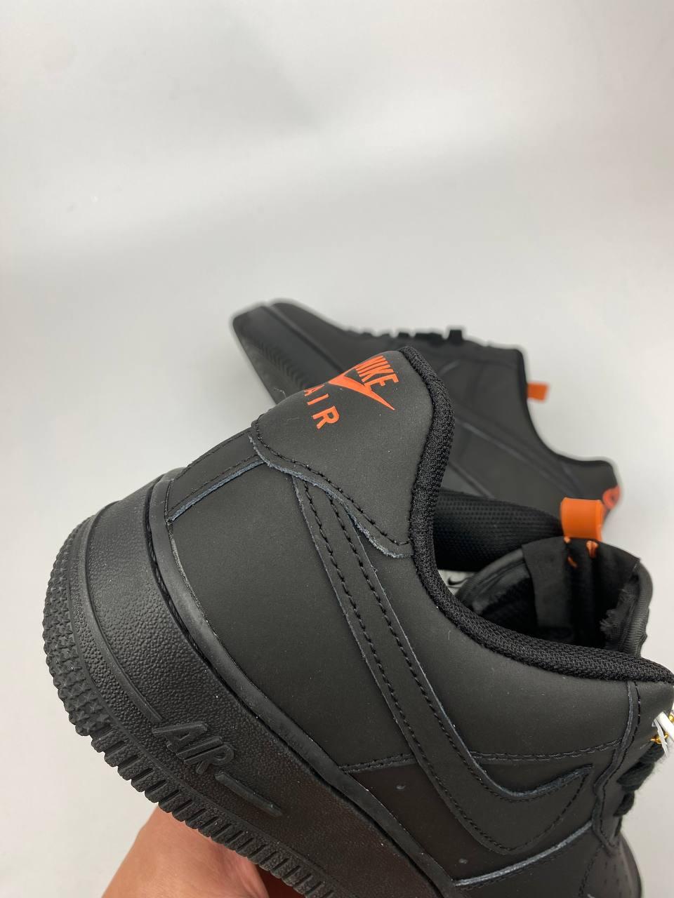 Чорні чоловічі кросівки Nike Air Force Black 41-45 ПРЕМІАЛЬНІ МАТЕРІАЛИ