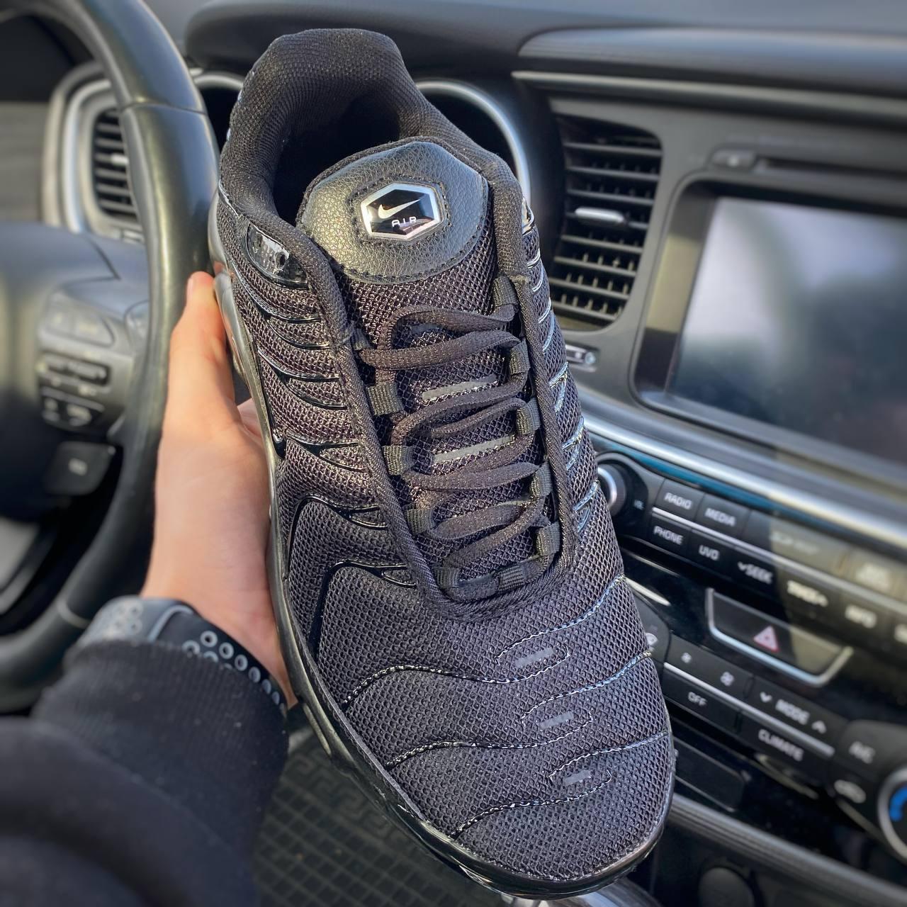 Чорні кросівки Nike TN premium black  41-45