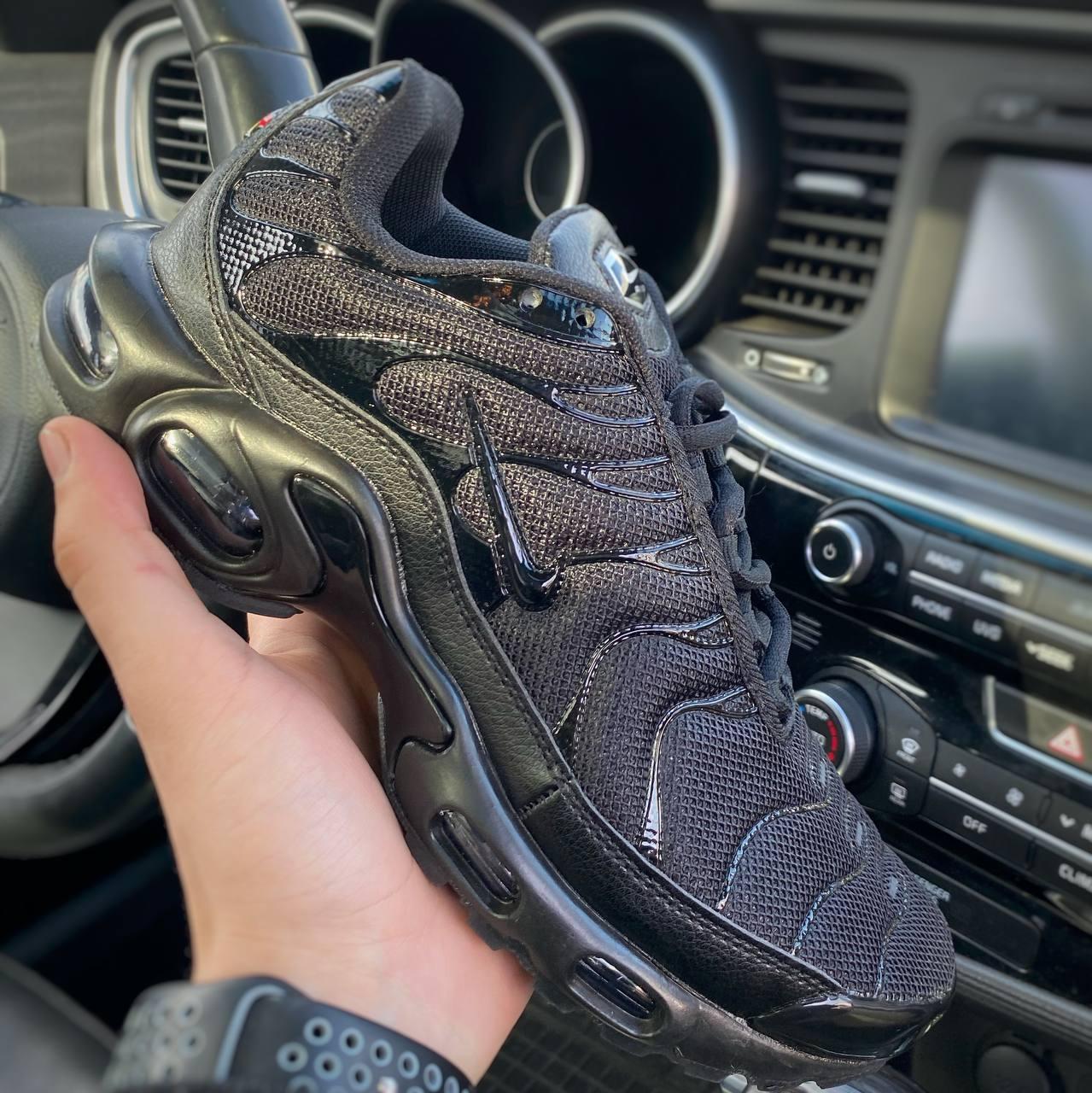 Чорні кросівки Nike TN premium black  41-45