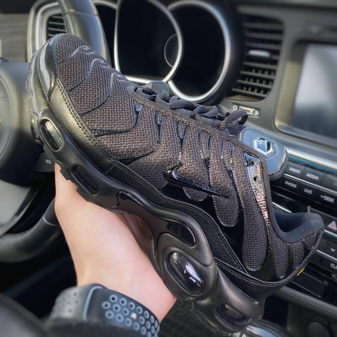 Чорні кросівки Nike TN premium black  41-45