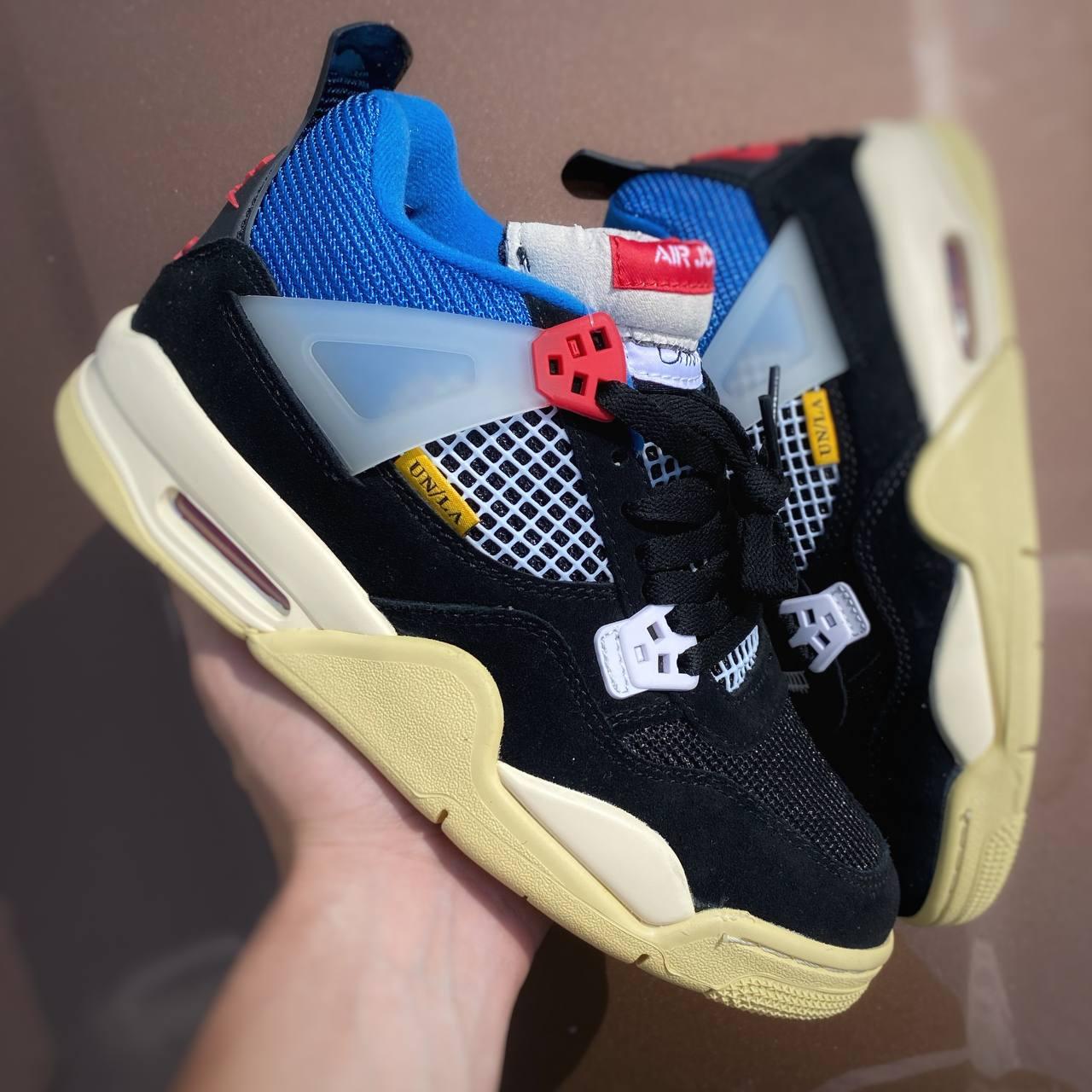 Стильні унісекс кросівки Nike Air Jordan 4 retro off Noir