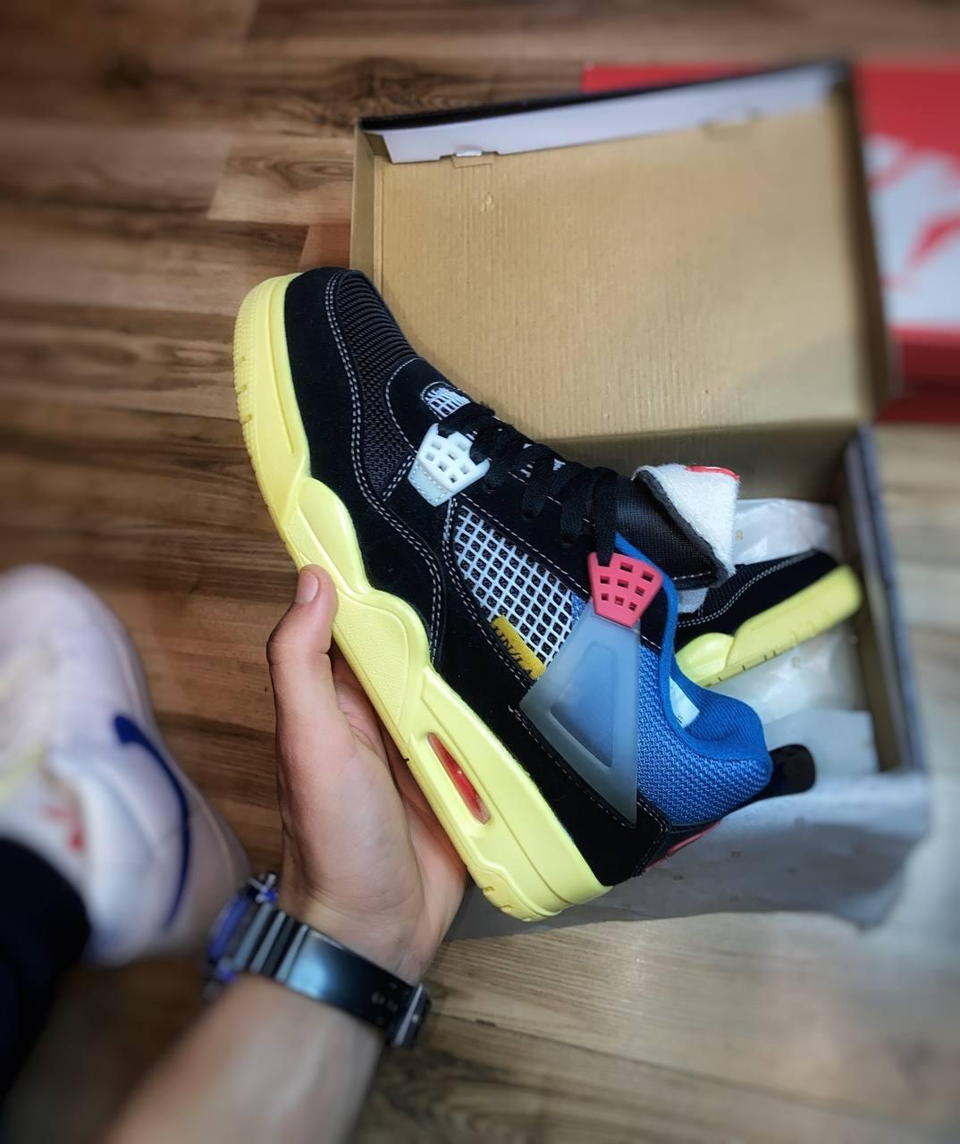 Стильні унісекс кросівки Nike Air Jordan 4 retro off Noir