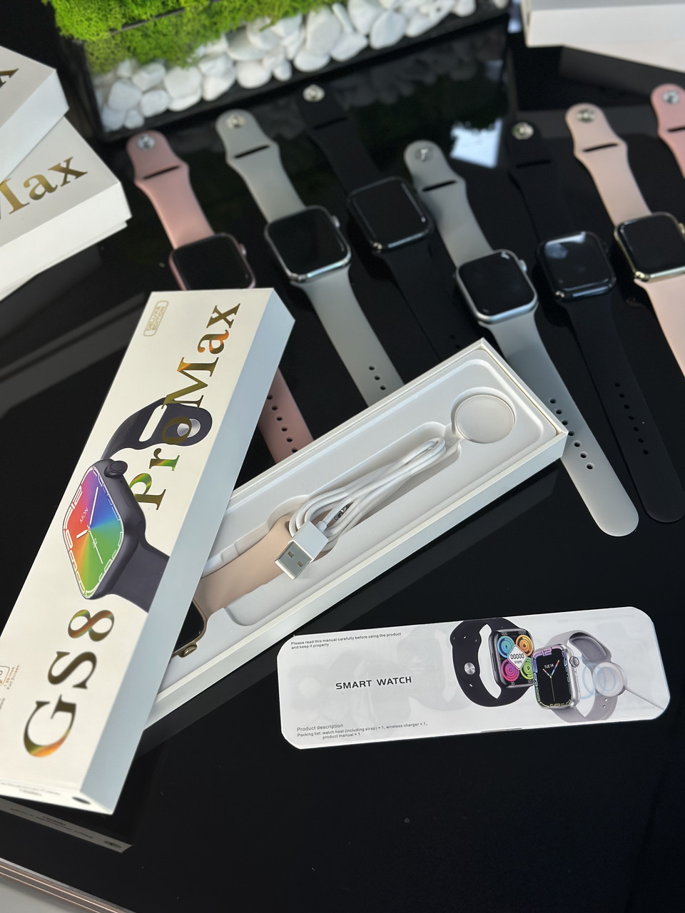 Розумний смарт годинник GS8 Pro Max Рожевий