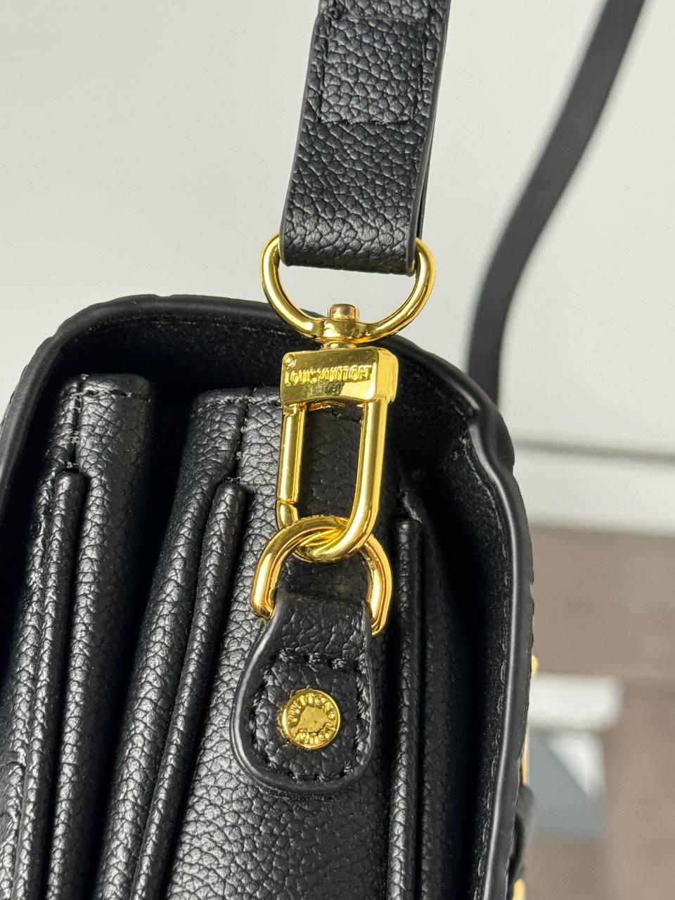 Жіноча чорна сумочка Louis Vuitton PREMIUM Pochette Metis із Подарунком