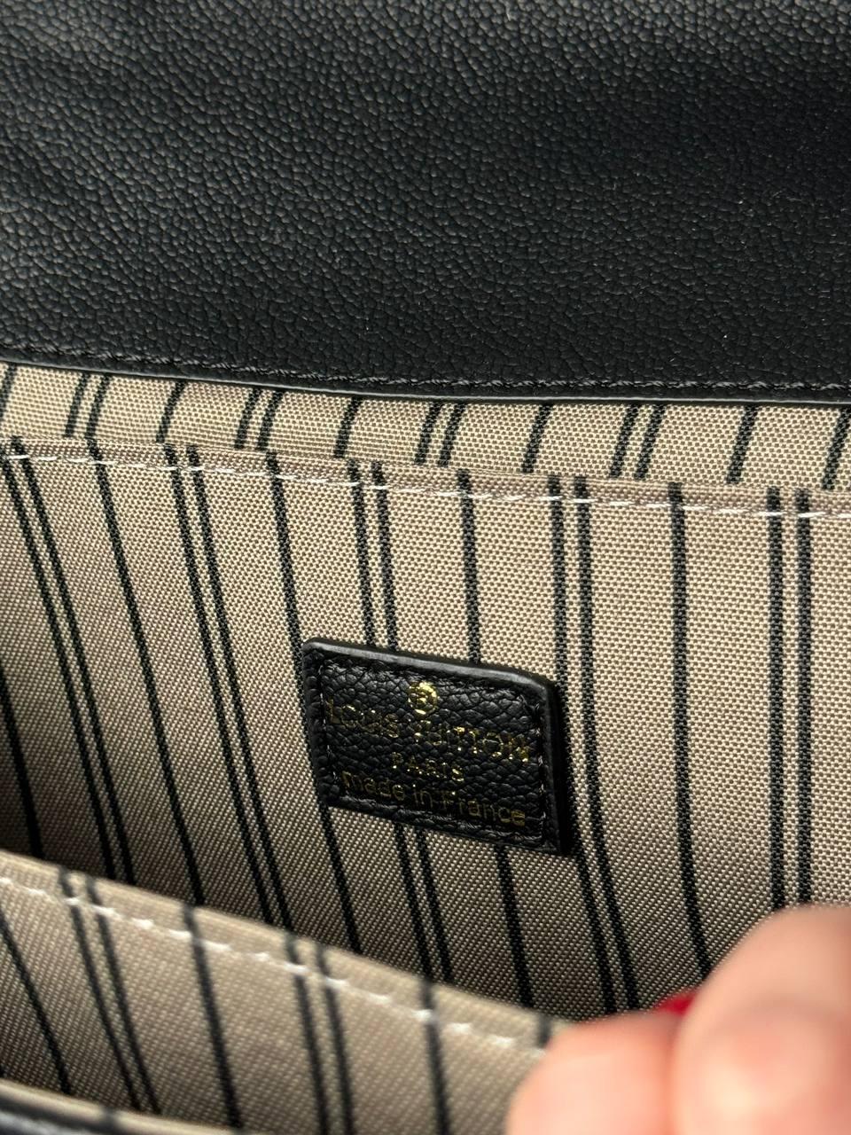 Жіноча чорна сумочка Louis Vuitton PREMIUM Pochette Metis із Подарунком