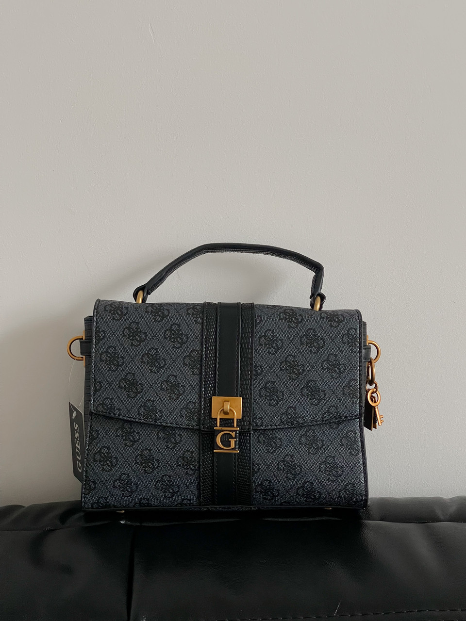 Сумочка Guess Ginevra Logo Elite сірого кольору LUX ЯКІСТЬ фірмова фурнітура