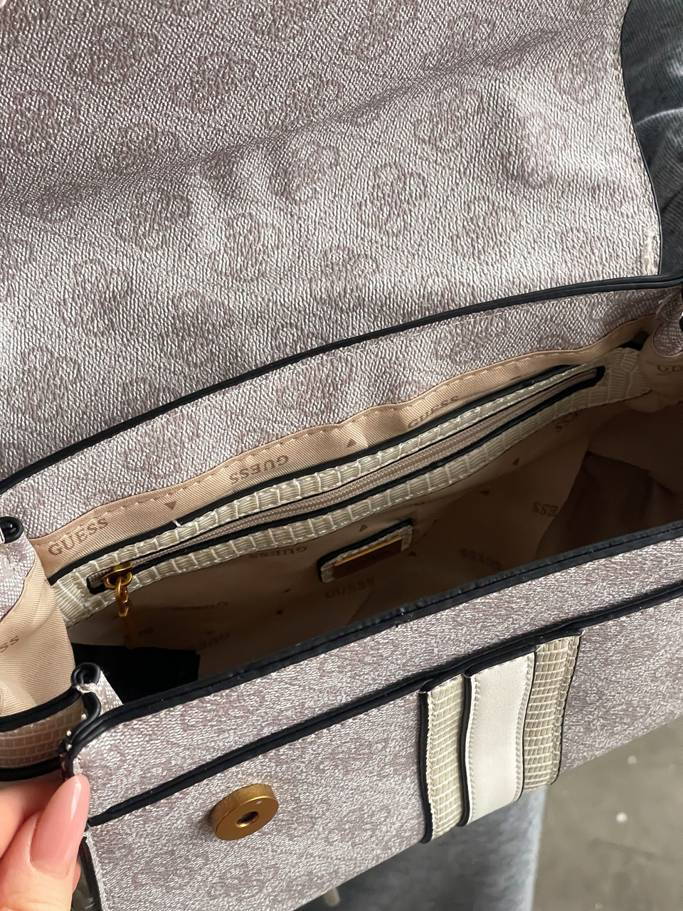 Сумочка Guess Ginevra Logo Elite пудрового кольору LUX ЯКІСТЬ фірмова фурнітура